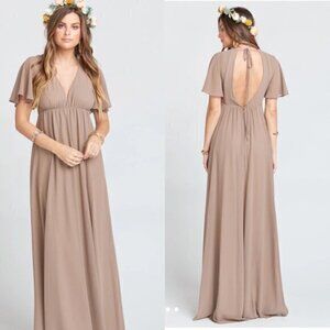 NWT Show Me Your Mumu Faye Flutter Maxi Dress sz S